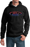 Ford Oval Hoodie Distressed Logo - Yoga Clothing for You