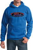 Ford Oval Hoodie Distressed Logo - Yoga Clothing for You