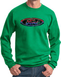 Ford Oval Sweatshirt Distressed Logo - Yoga Clothing for You