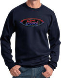 Ford Oval Sweatshirt Distressed Logo - Yoga Clothing for You