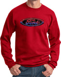 Ford Oval Sweatshirt Distressed Logo - Yoga Clothing for You