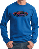 Ford Oval Sweatshirt Distressed Logo - Yoga Clothing for You