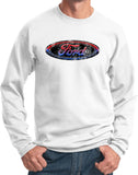 Ford Oval Sweatshirt Distressed Logo - Yoga Clothing for You