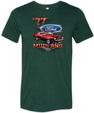 Ford T-shirt 1977 Mustang Tri Blend Tee - Yoga Clothing for You