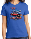 Ladies Ford T-shirt 1977 Mustang Tee - Yoga Clothing for You