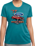 Ladies Ford T-shirt 1977 Mustang Moisture Wicking Tee - Yoga Clothing for You