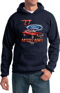Ford Hoodie 1977 Mustang Hooded Sweatshirt - Yoga Clothing for You
