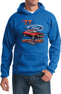 Ford Hoodie 1977 Mustang Hooded Sweatshirt - Yoga Clothing for You