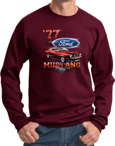 Ford Sweatshirt 1977 Mustang Pullover Sweat Shirt - Yoga Clothing for You