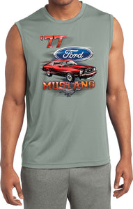 Ford T-shirt 1977 Mustang Sleeveless Competitor Tee - Yoga Clothing for You