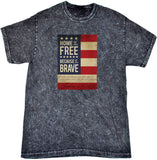 USA Home of the Brave Mineral Washed Tie Dye Shirt - Yoga Clothing for You