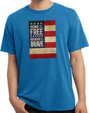 USA T-shirt Home of the Brave Pigment Dyed Tee - Yoga Clothing for You