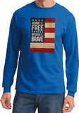 USA T-shirt Home of the Brave Long Sleeve - Yoga Clothing for You