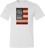 USA T-shirt Home of the Brave Tall Tee - Yoga Clothing for You