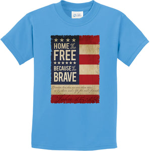 Kids USA T-shirt Home of the Brave Youth Tee - Yoga Clothing for You