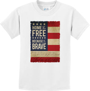 Kids USA T-shirt Home of the Brave Youth Tee - Yoga Clothing for You