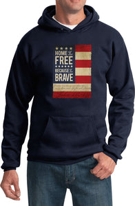 USA Hoodie Home of the Brave - Yoga Clothing for You