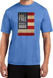 USA T-shirt Home of the Brave Moisture Wicking Tee - Yoga Clothing for You