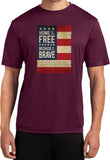 USA T-shirt Home of the Brave Moisture Wicking Tee - Yoga Clothing for You