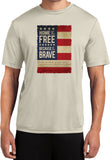 USA T-shirt Home of the Brave Moisture Wicking Tee - Yoga Clothing for You