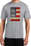 USA T-shirt Home of the Brave Moisture Wicking Tee - Yoga Clothing for You
