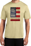 USA T-shirt Home of the Brave Moisture Wicking Tee - Yoga Clothing for You