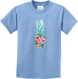 Floral Pineapple Kids T-shirt - Yoga Clothing for You