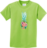 Floral Pineapple Kids T-shirt - Yoga Clothing for You