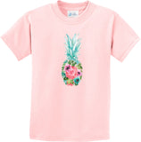 Floral Pineapple Kids T-shirt - Yoga Clothing for You