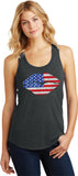 Ladies USA Tank Top Patriotic Lips Racerback Tanktop - Yoga Clothing for You