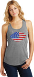 Ladies USA Tank Top Patriotic Lips Racerback Tanktop - Yoga Clothing for You