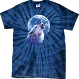 Wolf and Moon T-shirt Call of the Wild Spider Tie Dye Tee - Yoga Clothing for You