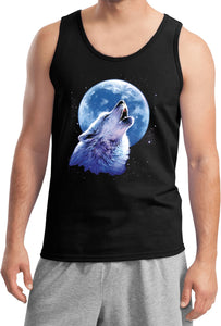 Wolf and Moon Tank Top Call of the Wild - Yoga Clothing for You
