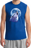 Wolf and Moon T-shirt Call of the Wild Muscle Tee - Yoga Clothing for You