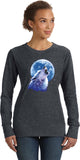 Ladies Wolf and Moon Sweatshirt Call of the Wild - Yoga Clothing for You