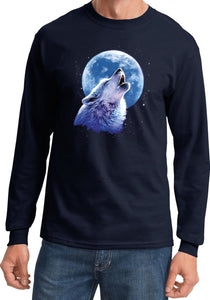Wolf and Moon T-shirt Call of the Wild Long Sleeve - Yoga Clothing for You