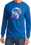Wolf and Moon T-shirt Call of the Wild Long Sleeve - Yoga Clothing for You