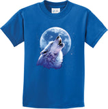 Kids Wolf and Moon T-shirt Call of the Wild Youth Tee - Yoga Clothing for You