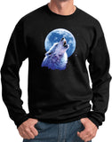 Wolf and Moon Sweatshirt Call of the Wild Pullover - Yoga Clothing for You