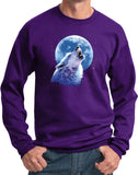 Wolf and Moon Sweatshirt Call of the Wild Pullover - Yoga Clothing for You