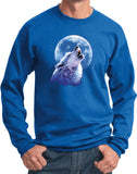 Wolf and Moon Sweatshirt Call of the Wild Pullover - Yoga Clothing for You