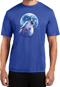 Wolf and Moon T-shirt Call of the Wild Moisture Wicking Tee - Yoga Clothing for You