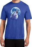Wolf and Moon T-shirt Call of the Wild Moisture Wicking Tee - Yoga Clothing for You
