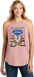 Ladies Ford Mustang Tank Top V8 Collection Tri Rocker Tanktop - Yoga Clothing for You