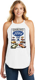 Ladies Ford Mustang Tank Top V8 Collection Tri Rocker Tanktop - Yoga Clothing for You