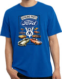 Ford Mustang T-shirt V8 Collection Pigment Dyed Tee - Yoga Clothing for You