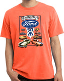 Ford Mustang T-shirt V8 Collection Pigment Dyed Tee - Yoga Clothing for You