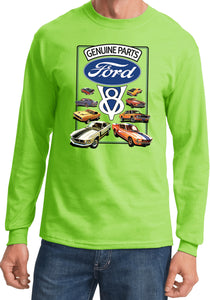 Ford Mustang T-shirt V8 Collection Long Sleeve - Yoga Clothing for You