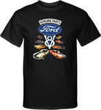 Ford Mustang T-shirt V8 Collection Tall Tee - Yoga Clothing for You
