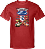 Ford Mustang T-shirt V8 Collection Tall Tee - Yoga Clothing for You
